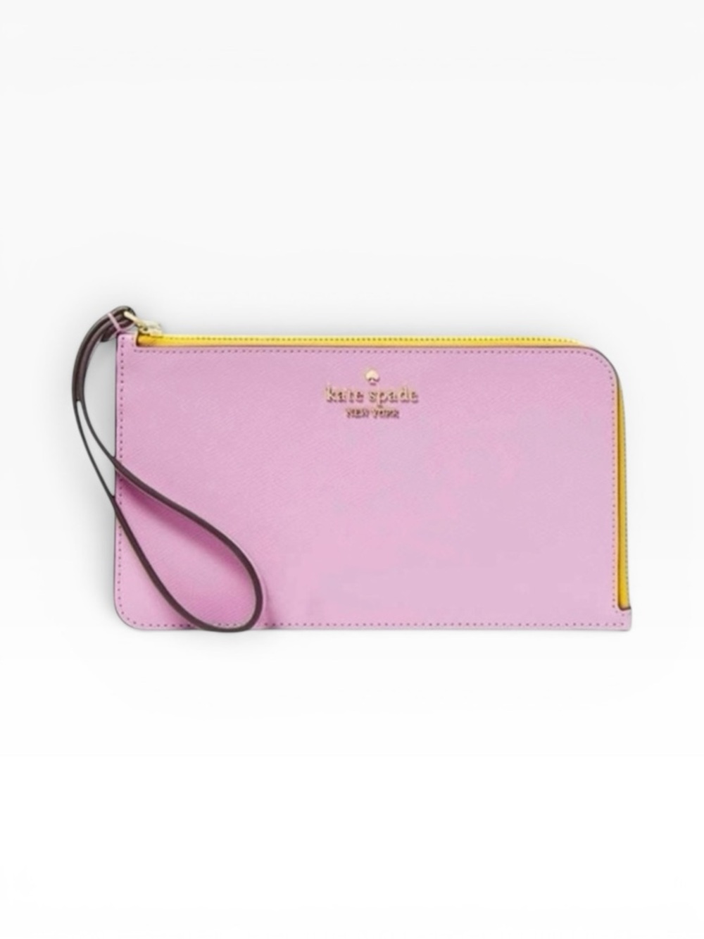 Kate Spade Lucy Bicolor Medium L Zip Wristlet, Berry Cream Multi